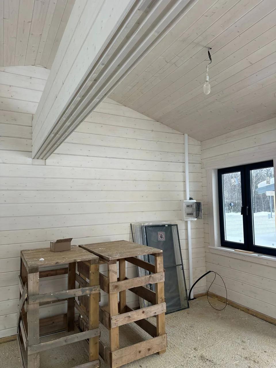 Беседка по индивидуальному проекту из клееного бруса в КП Bayside Residence