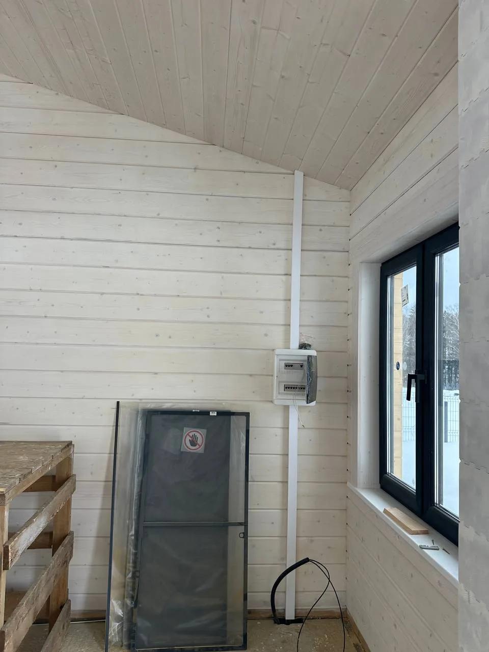 Беседка по индивидуальному проекту из клееного бруса в КП Bayside Residence