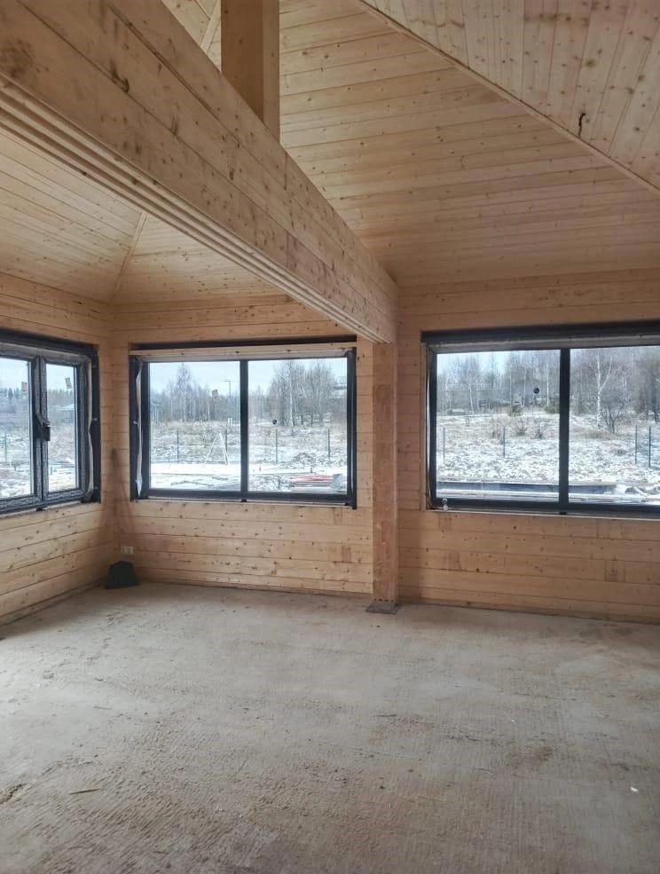 Беседка по индивидуальному проекту из клееного бруса в КП Bayside Residence
