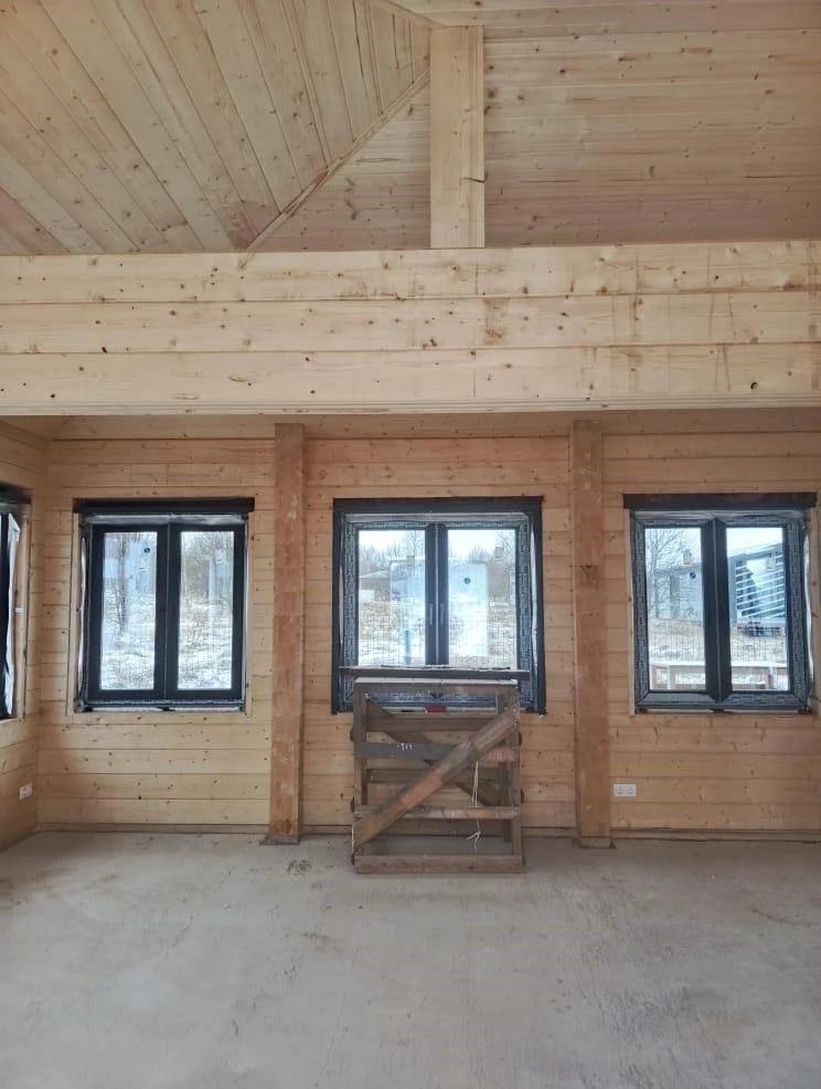 Беседка по индивидуальному проекту из клееного бруса в КП Bayside Residence