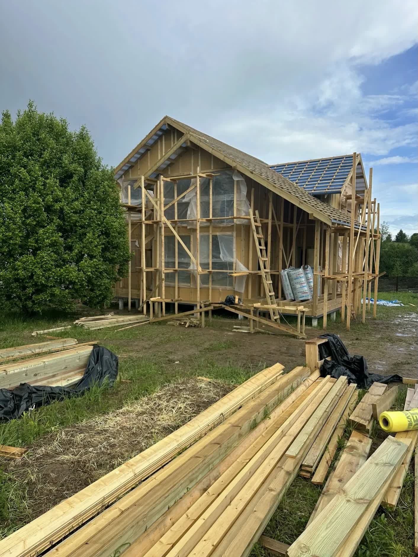 Каркасный жилой дом по проекту «Словения» в КП Bayside Residence